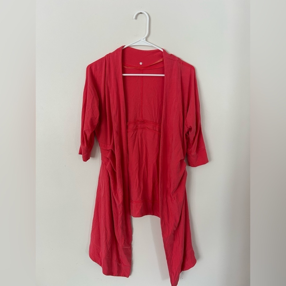 Lululemon Namaste Open Front Yoga Cardigan Wrap Size 4